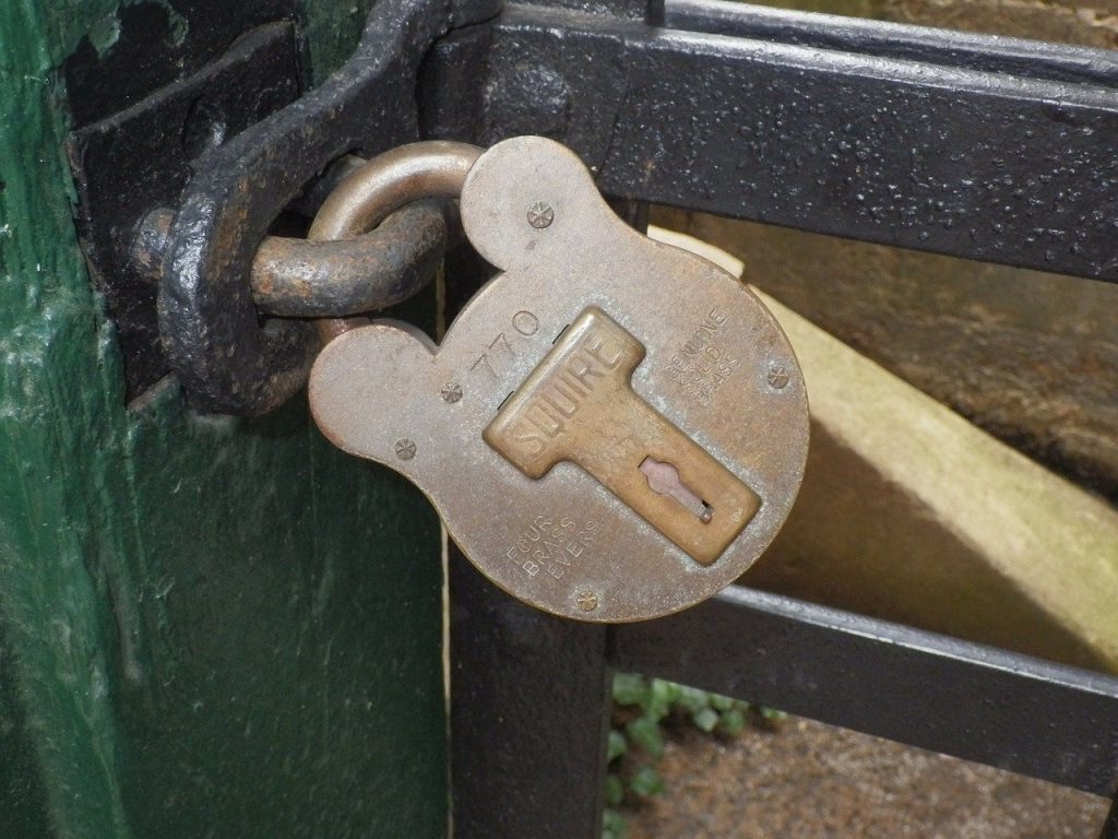 image of a locked padlock